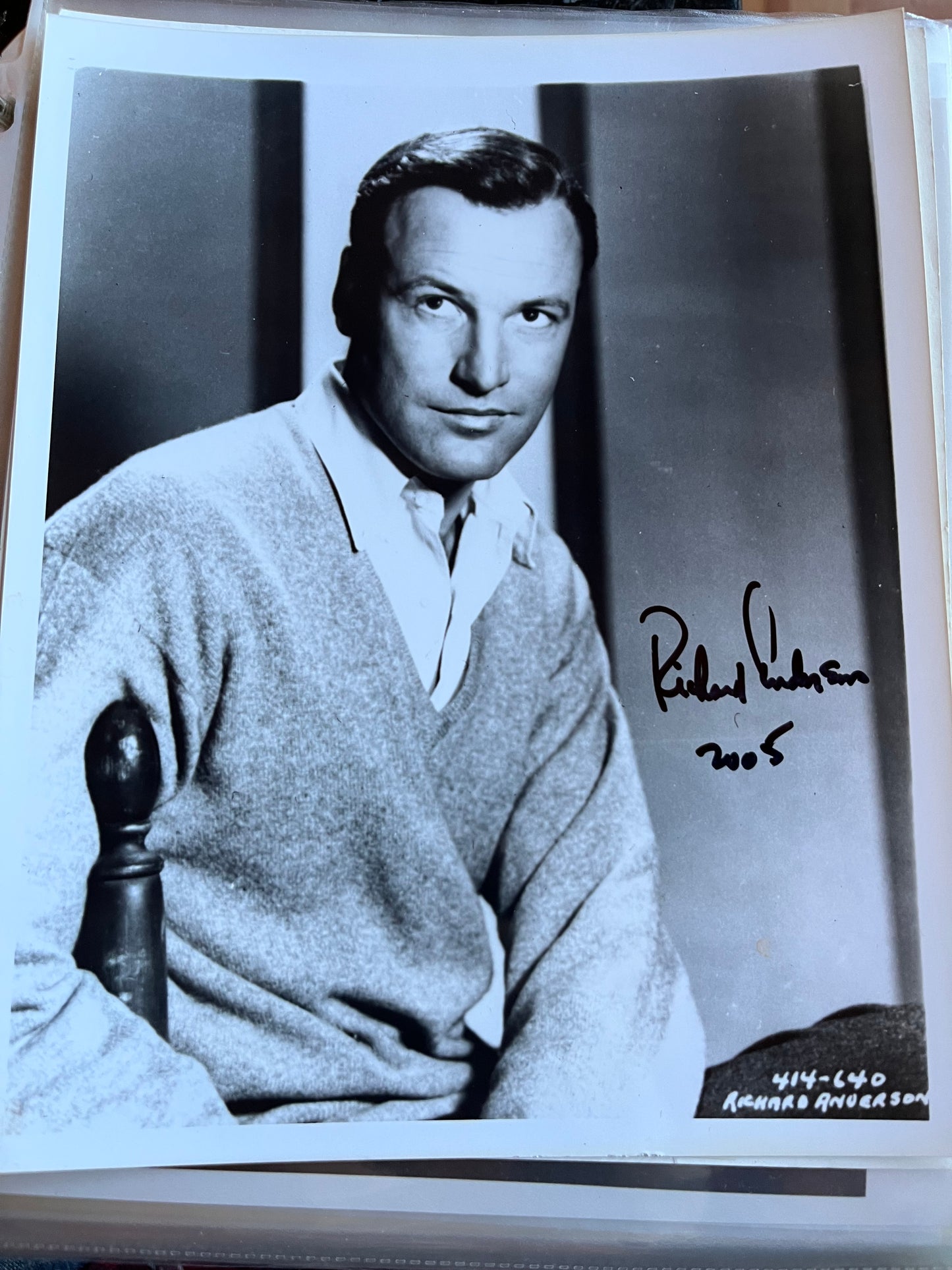 RICHARD ANDERSON, autograph