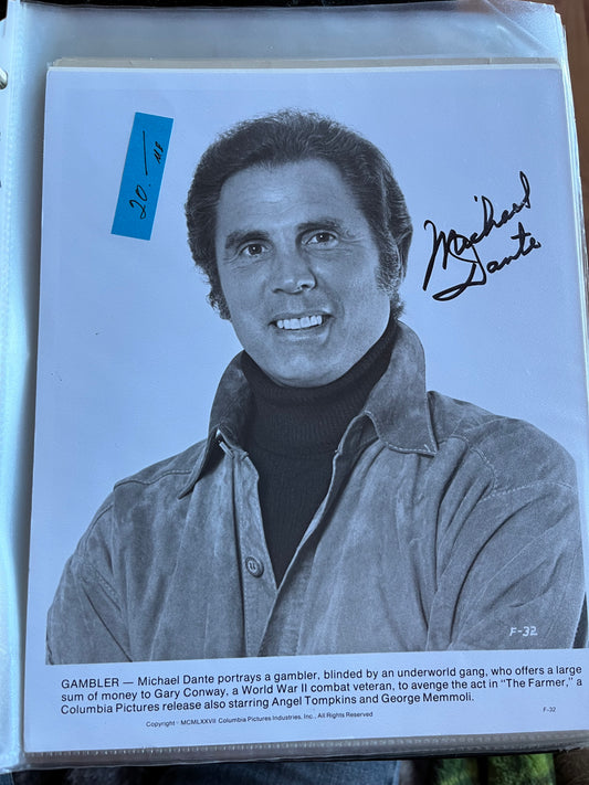 MICHAEL DANTE, autograph