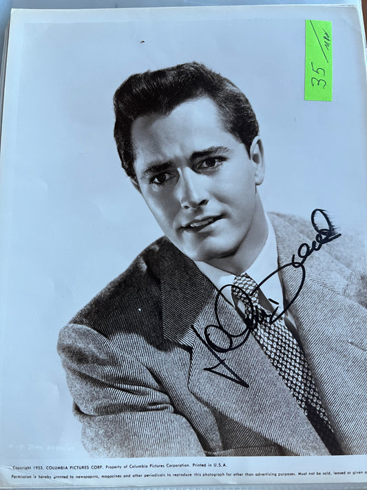 JOHN DEREK, film noir actor, autograph