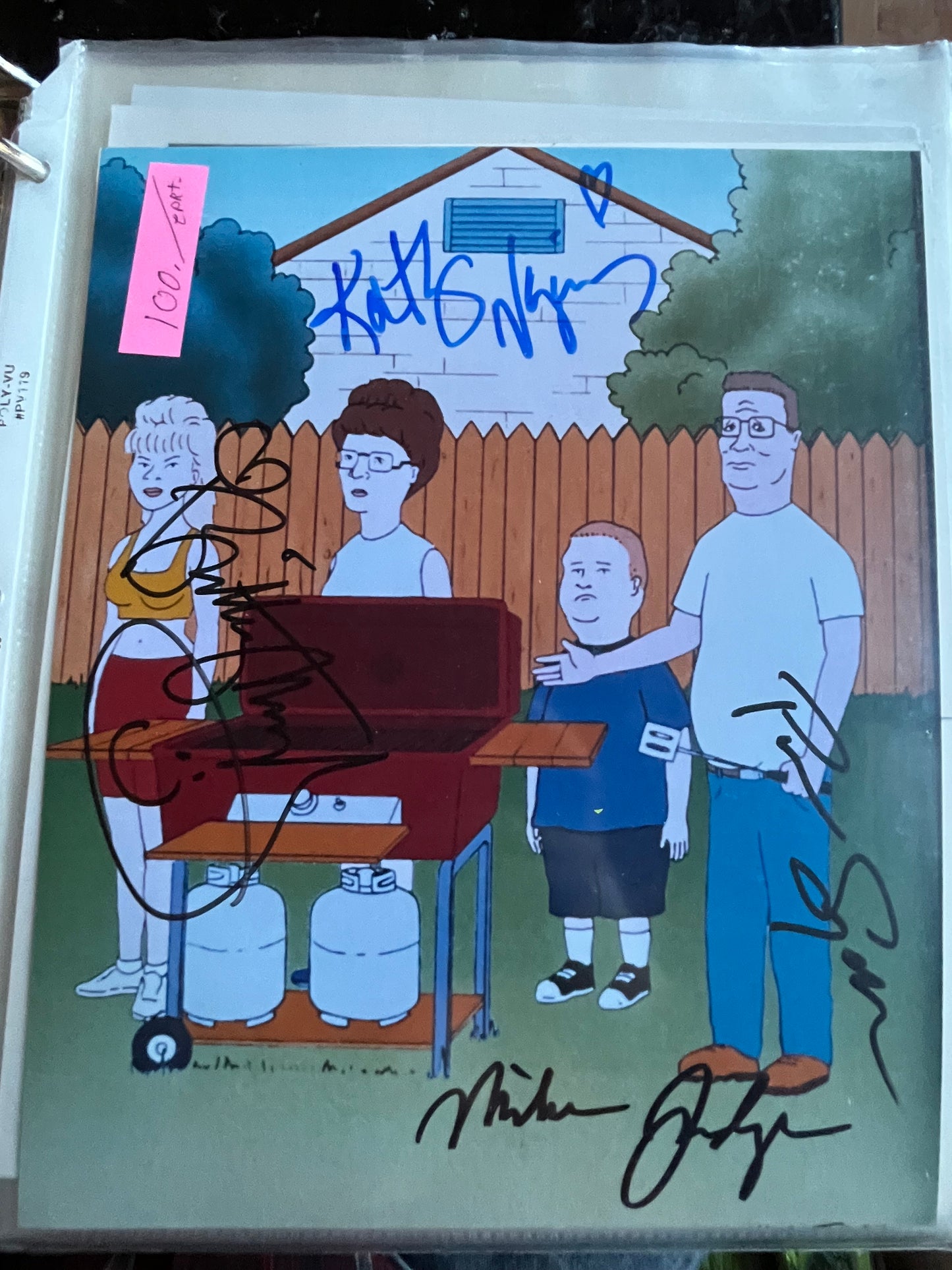KING OF THE HILL, four cast autographs