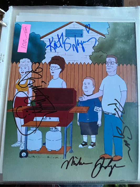 KING OF THE HILL, four cast autographs