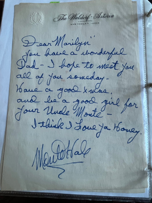 MONTE HALE, cowboy star, autograph