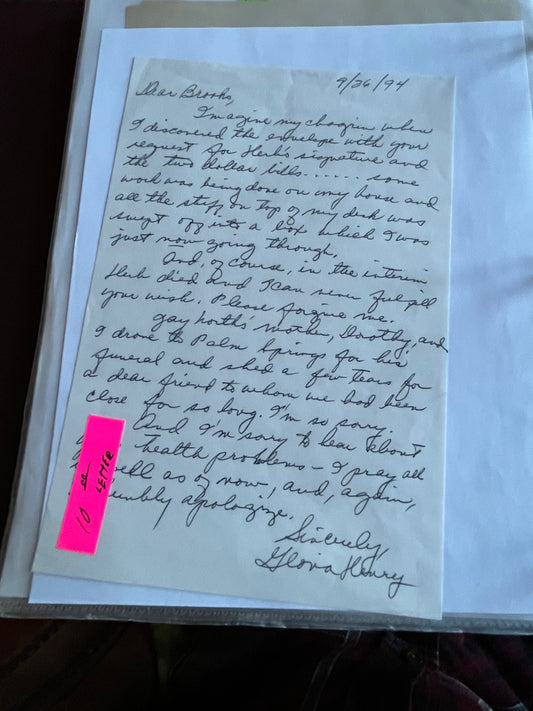 GLORIA HENRY, actress, autograph