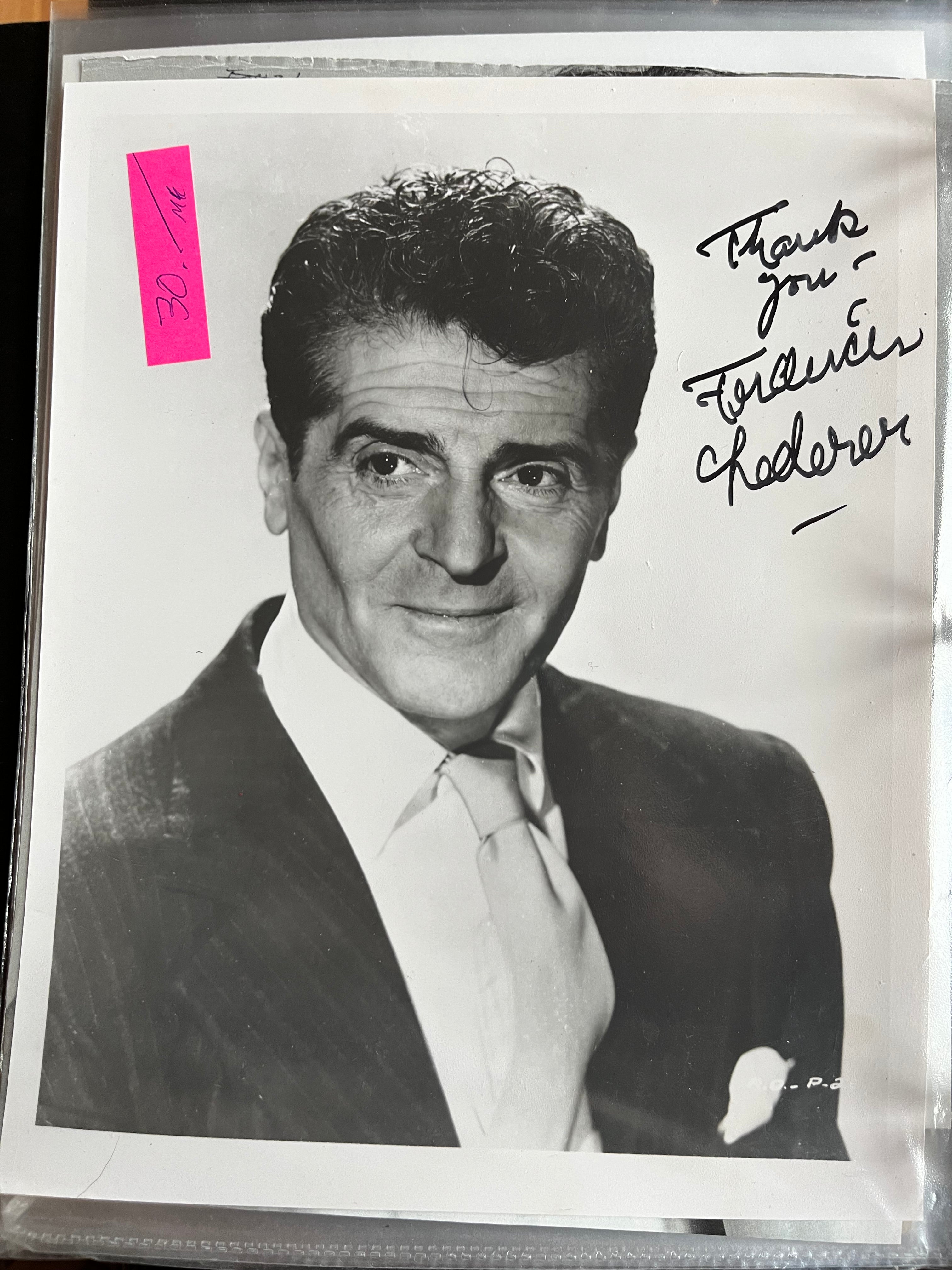FRANCES LEDERER, autograph – Williamsburg Nostalgia Fest