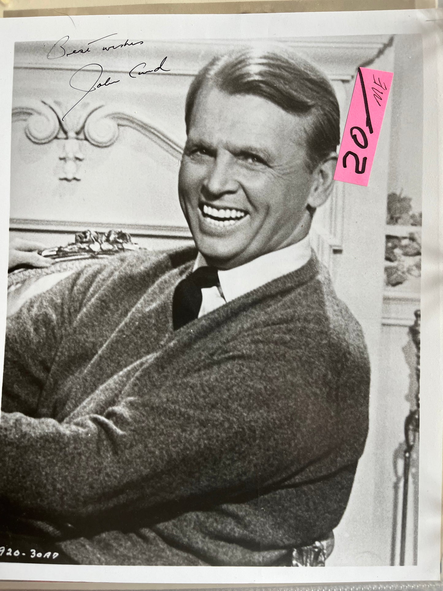 JOHN LUND, autograph