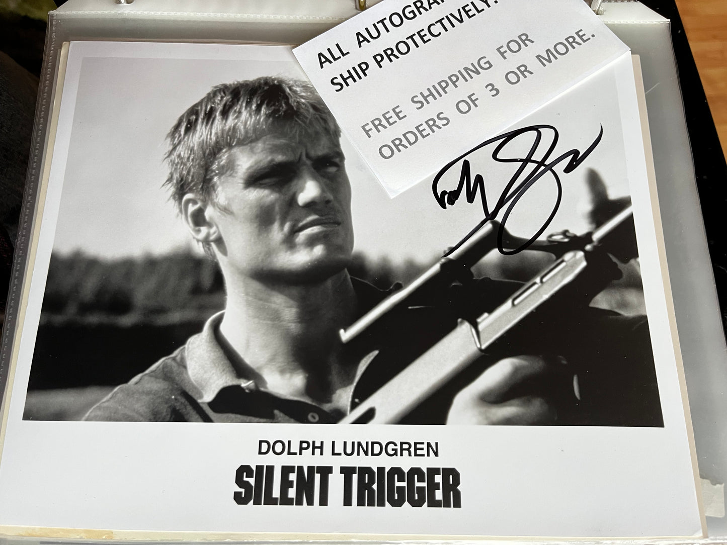 Dolph Lundgren, Silent Trigger, autograph