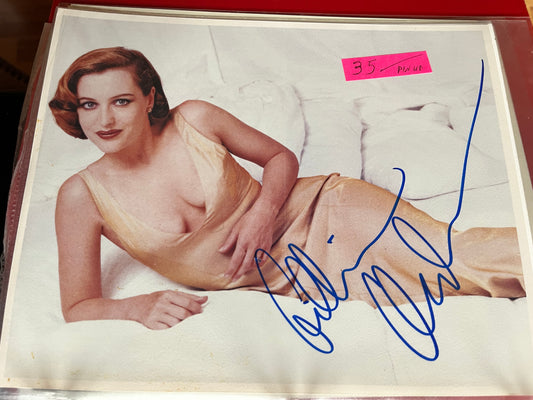 GILLIAN ANDERSON, The X-Files, autograph