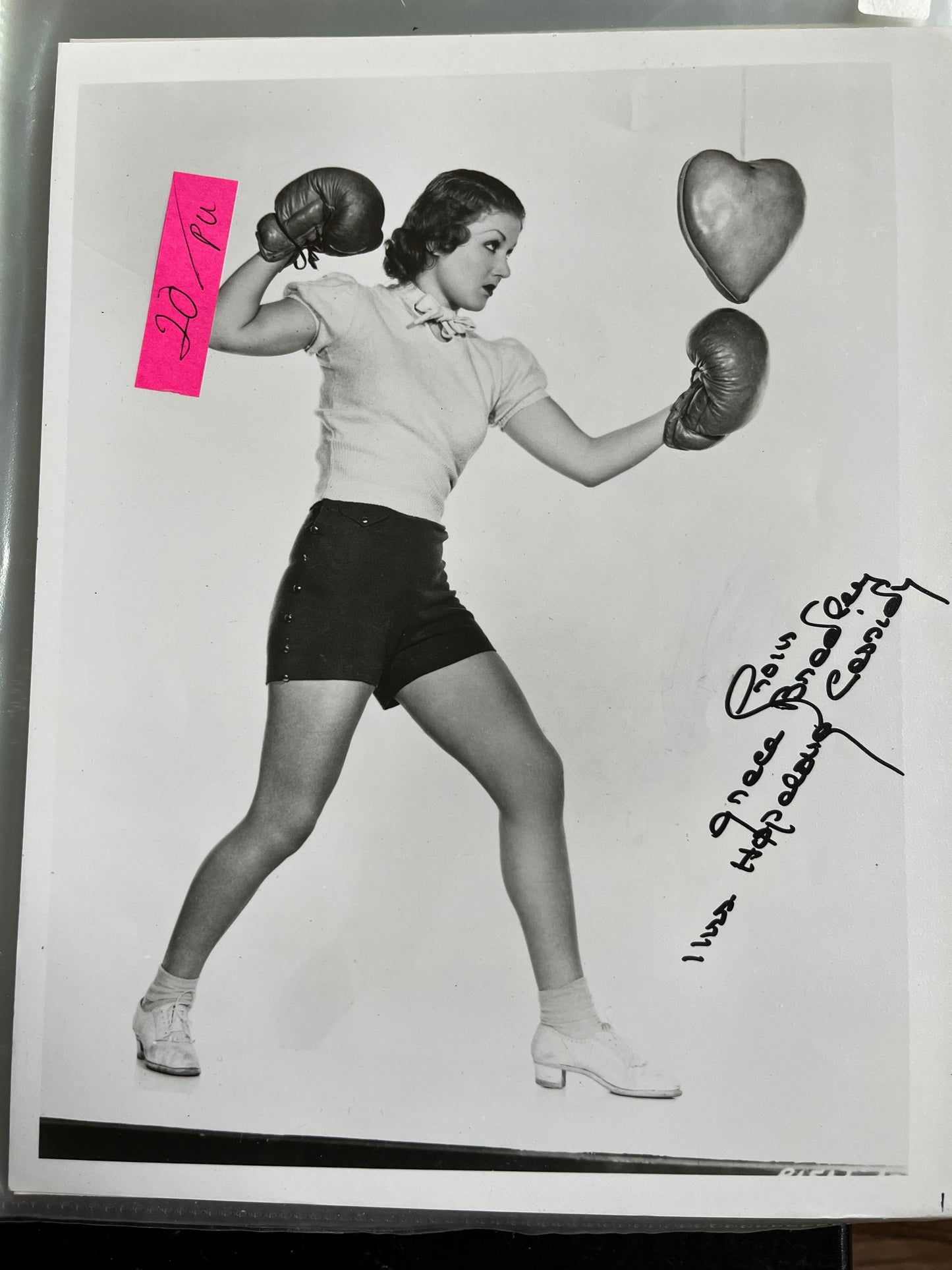 GRACE BRADLEY, actress, autograph