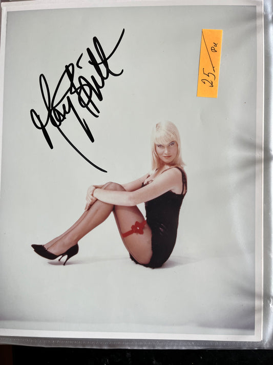 MAY BRITT, 1950s actress, autograph