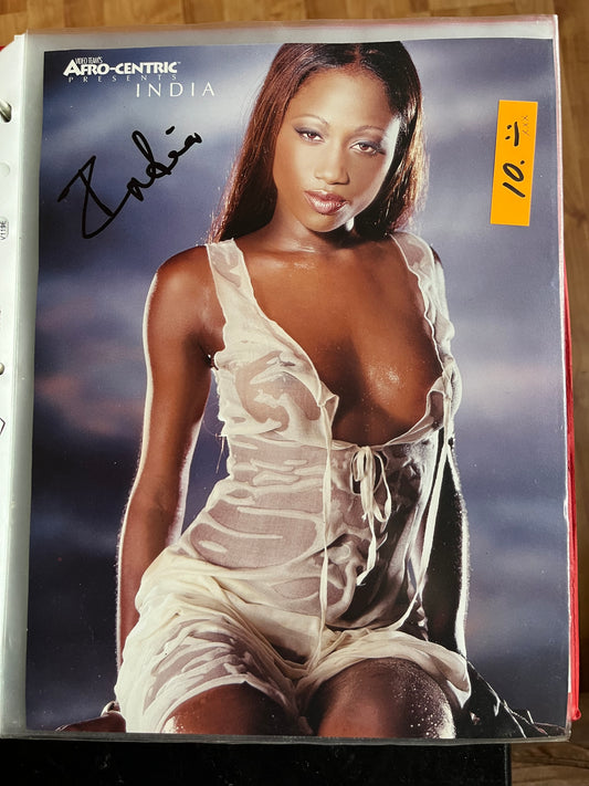 INDIA, autograph