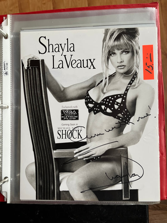 SHAYLA LaVEAUX, autograph