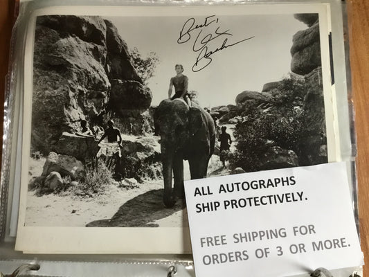 Lex Barker autograph
