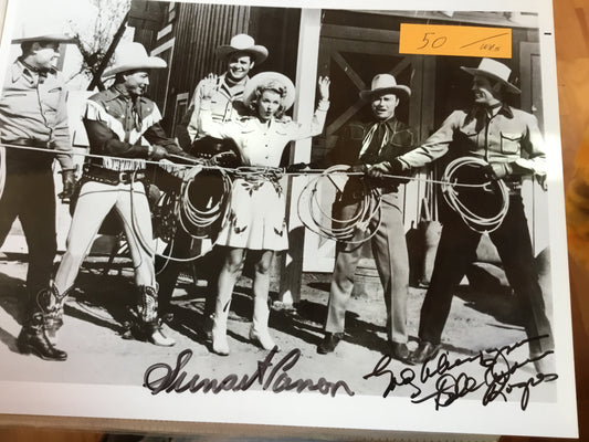 SUNSET CARSON, DALE EVANS, autographs