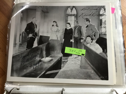 William Boyd as HOPALONG CASSIDY and Rand Brooks (autographs)