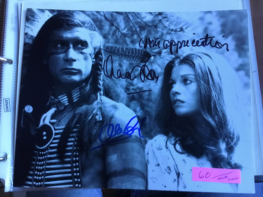 Alex Cord, Lana Wood, GRAY EAGLE, autographs