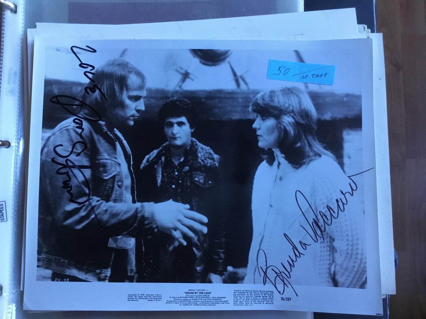 Brenda Vaccaro, Don Stroud, HOUSE BY THE LAKE, autographs