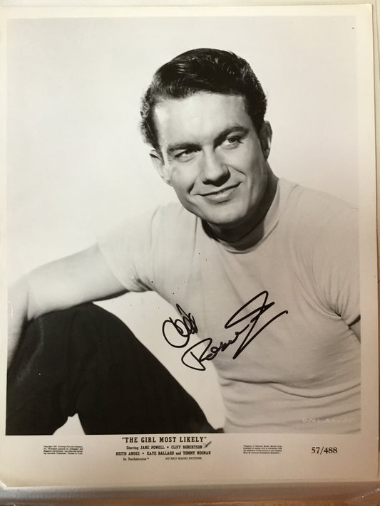 Cliff Robertson, THE GIRL MOST LIKELY, autograph