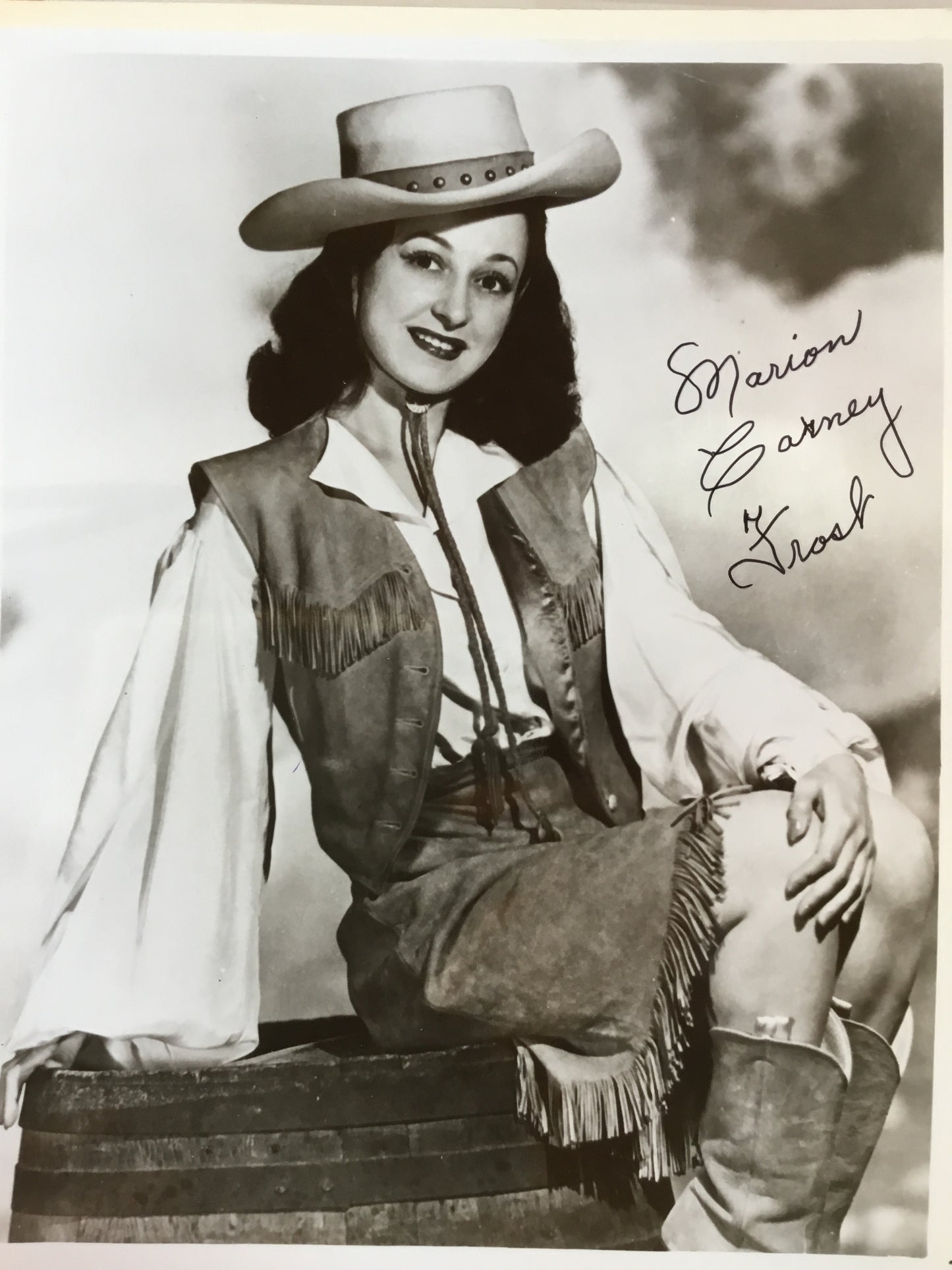 Marion Carney, actress, autograph