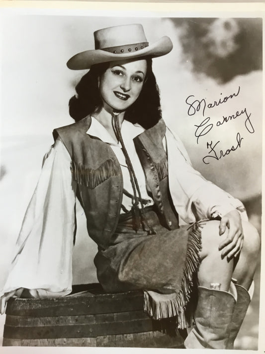Marion Carney, actress, autograph