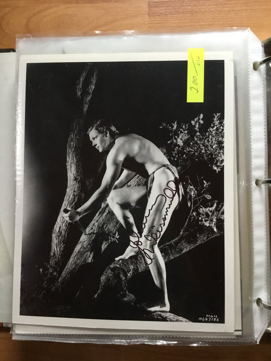 Johnny Weissmuller as TARZAN autograph