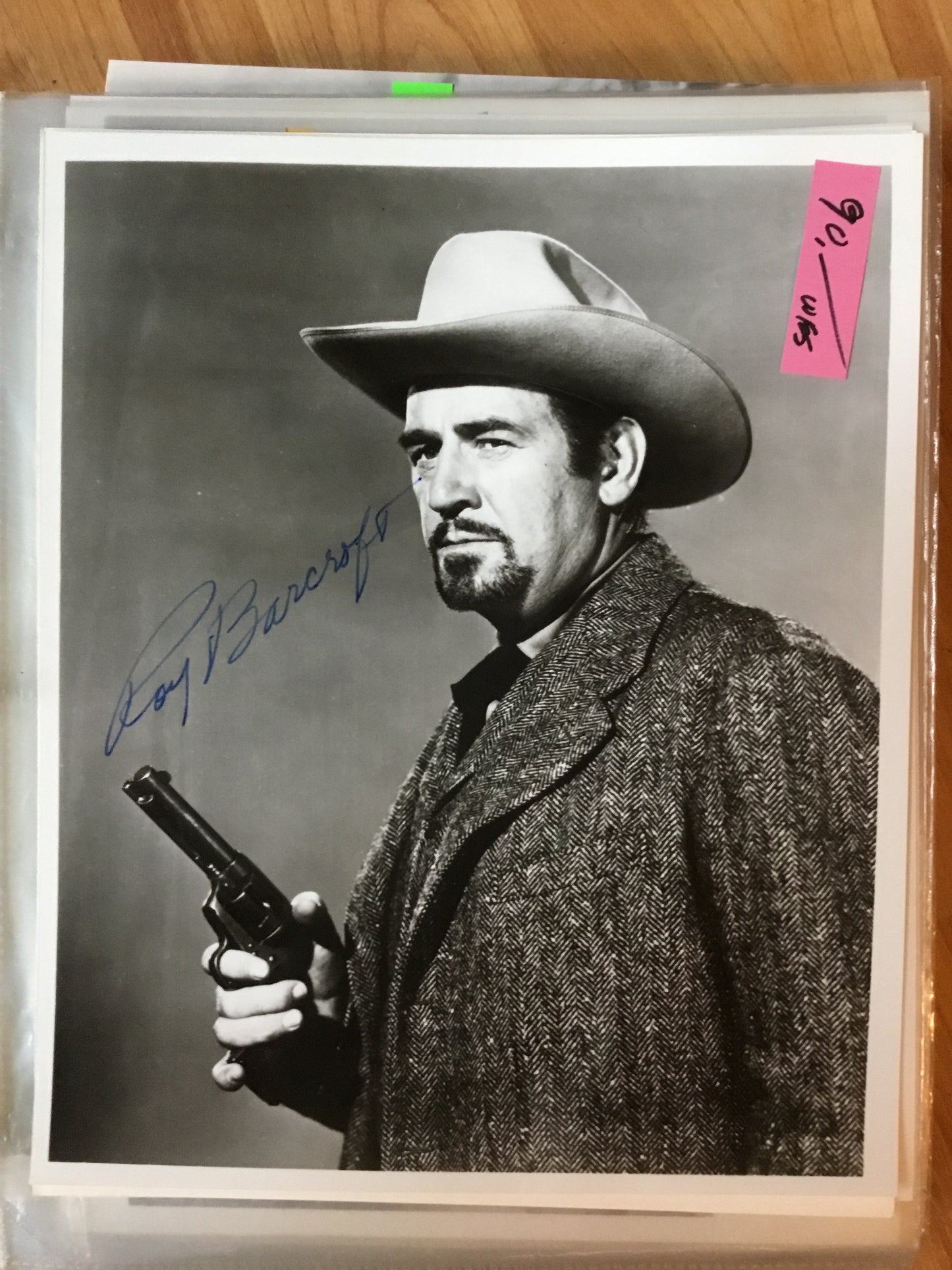 Roy Barcroft from Republic Westerns autograph