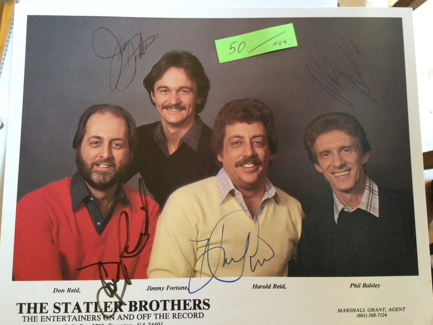 THE STATLER BROTHERS, autograph