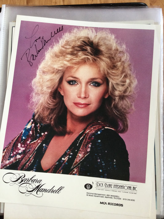 BARBARA MANDRELL, autograph