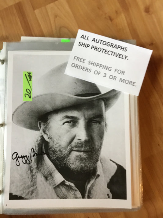 Gregg Barton actor autograph