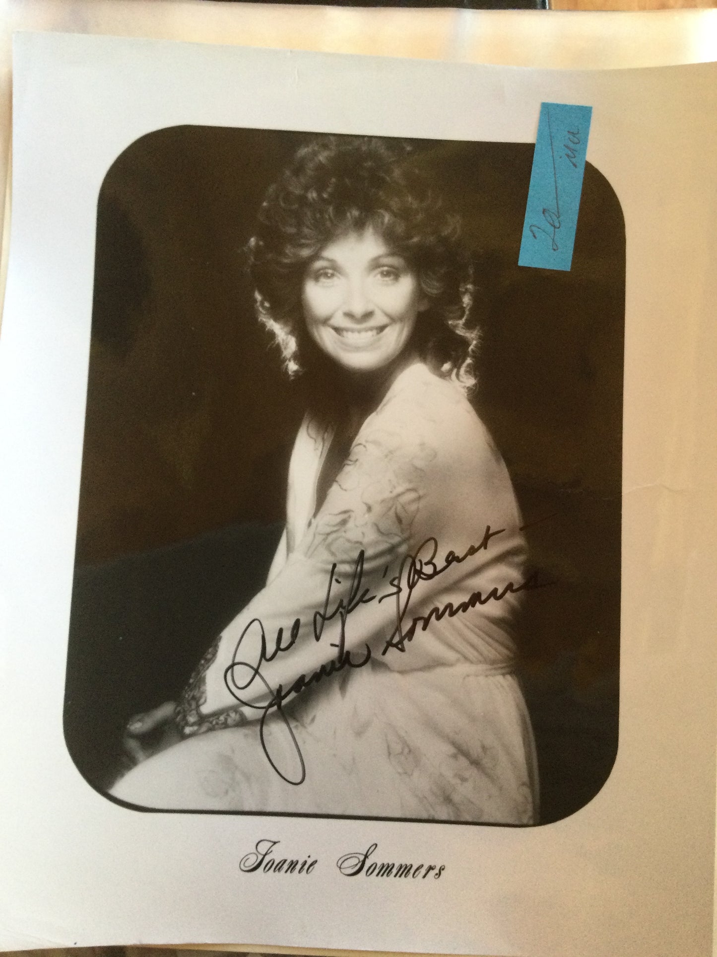 JOANIE SOMMERS, autograph