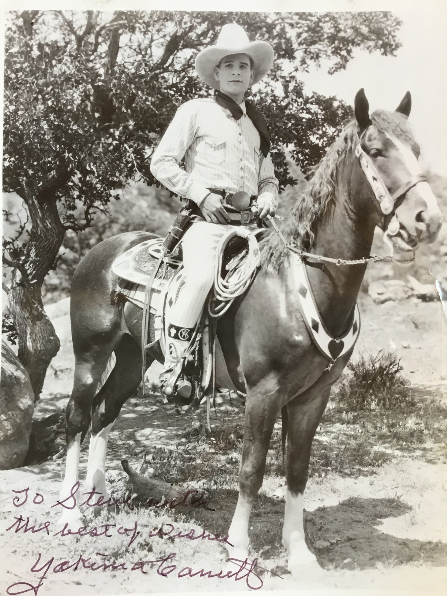 Yakima Canutt, legendary cowboy stunt man autograph