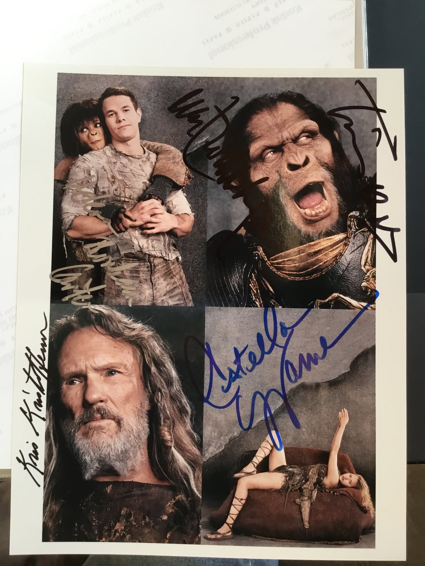 PLANET OF THE APES, Kris Krisstophersen, Tim Roth, Mark Wahlberg, autographs