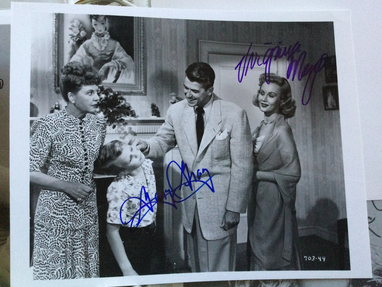 VIRGINIA MAYO and GARY GRAY, autograph