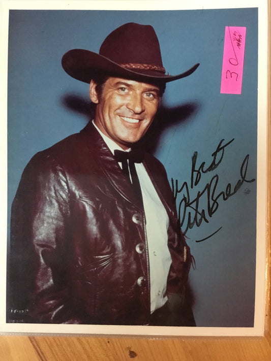 Peter Breck from THE BIG VALLEY auotgraph