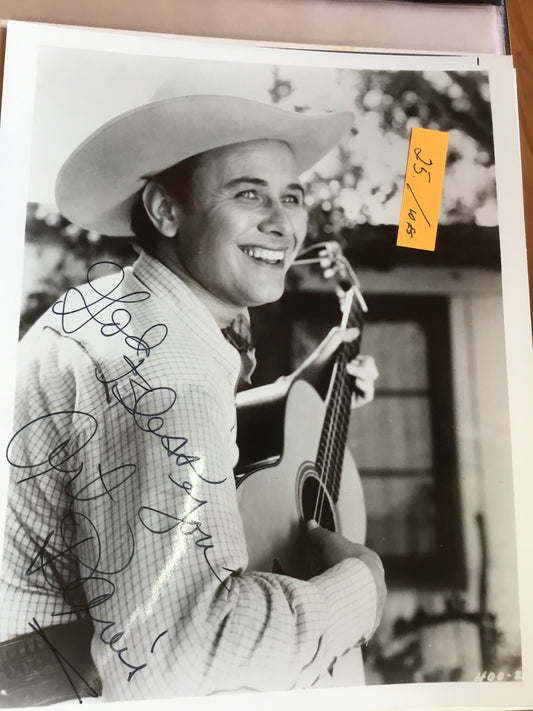 Art Davis cowboy actor and singer autograph