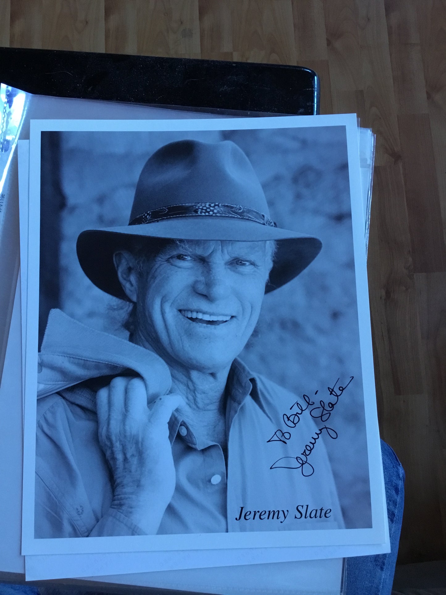 Jeremy Slate, autograph