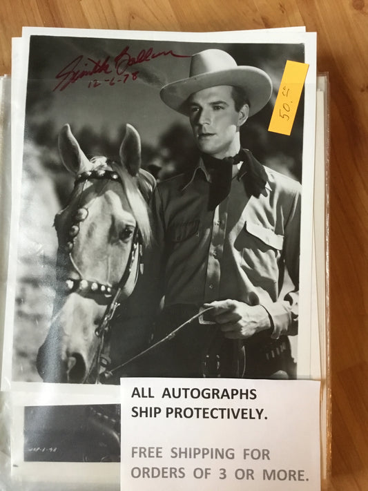 Smith Ballew cowboy actor autograph