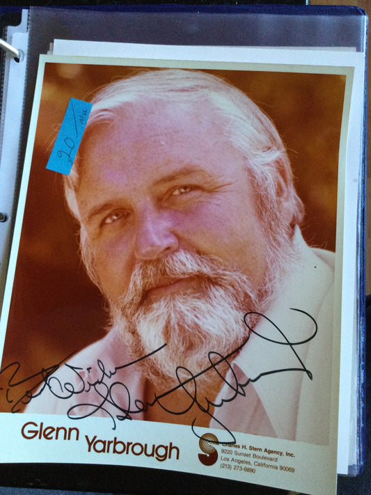GLENN YARBOROUGH, autograph