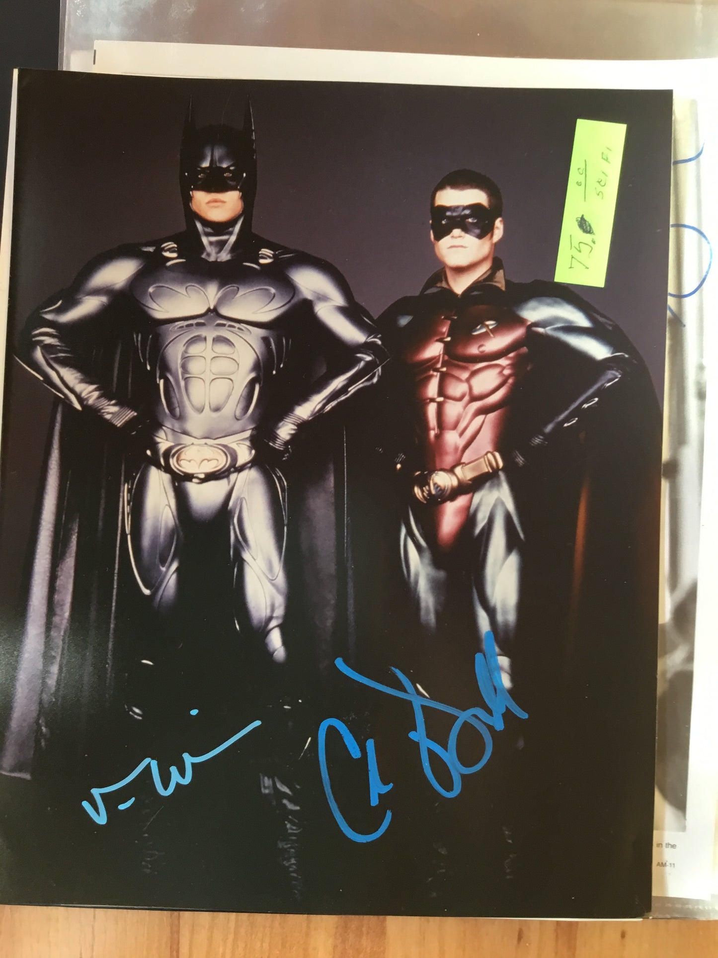 Val Kilmer, Chris O’Donnell, BATMAN AND ROBIN autograph