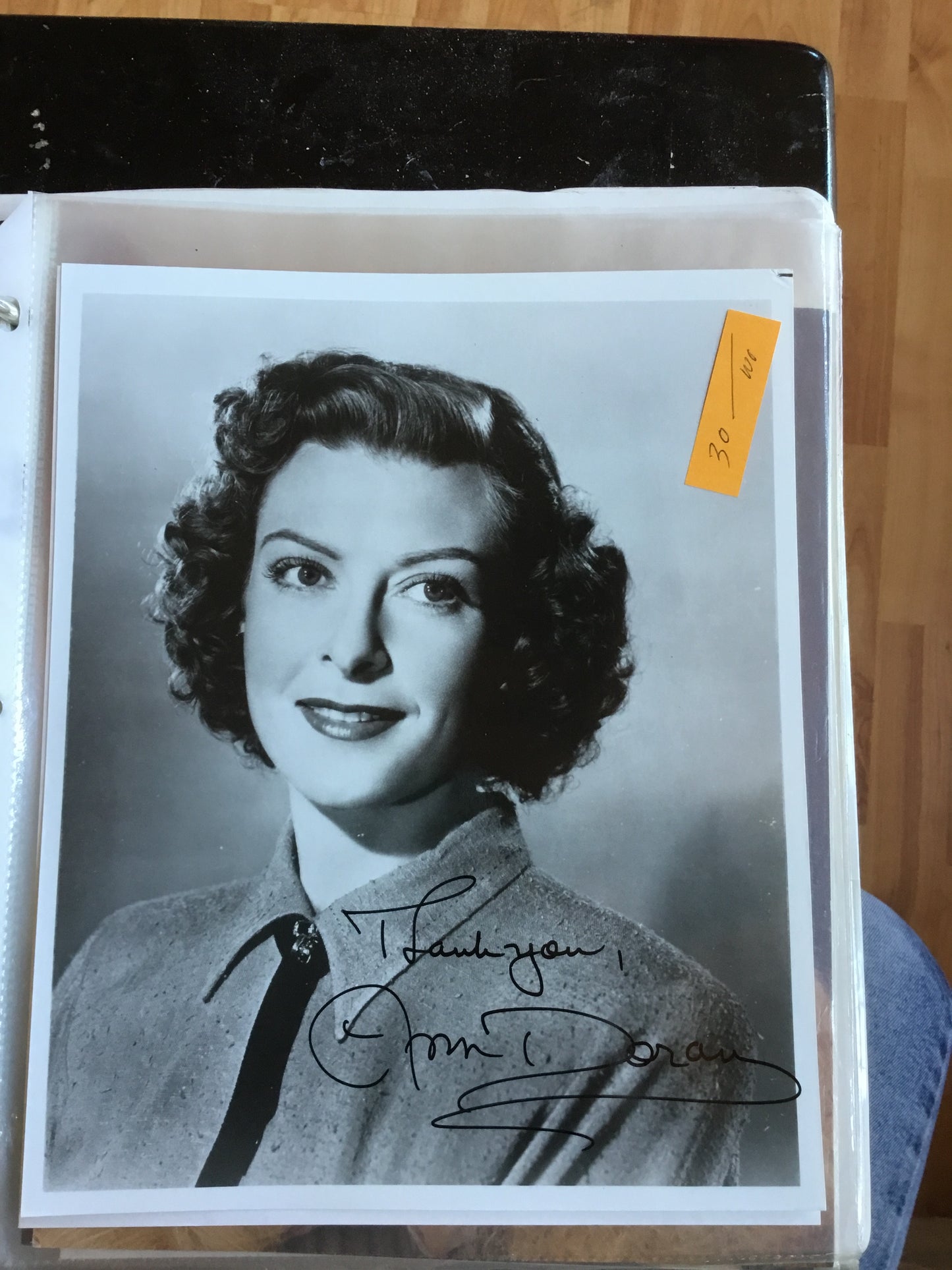 Ann Doran, autograph