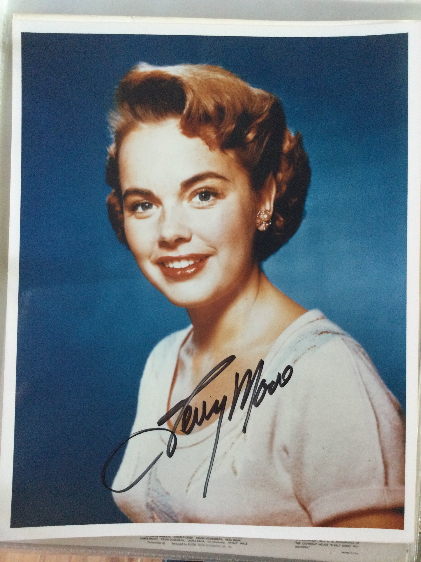 TERRY MOORE, autograph