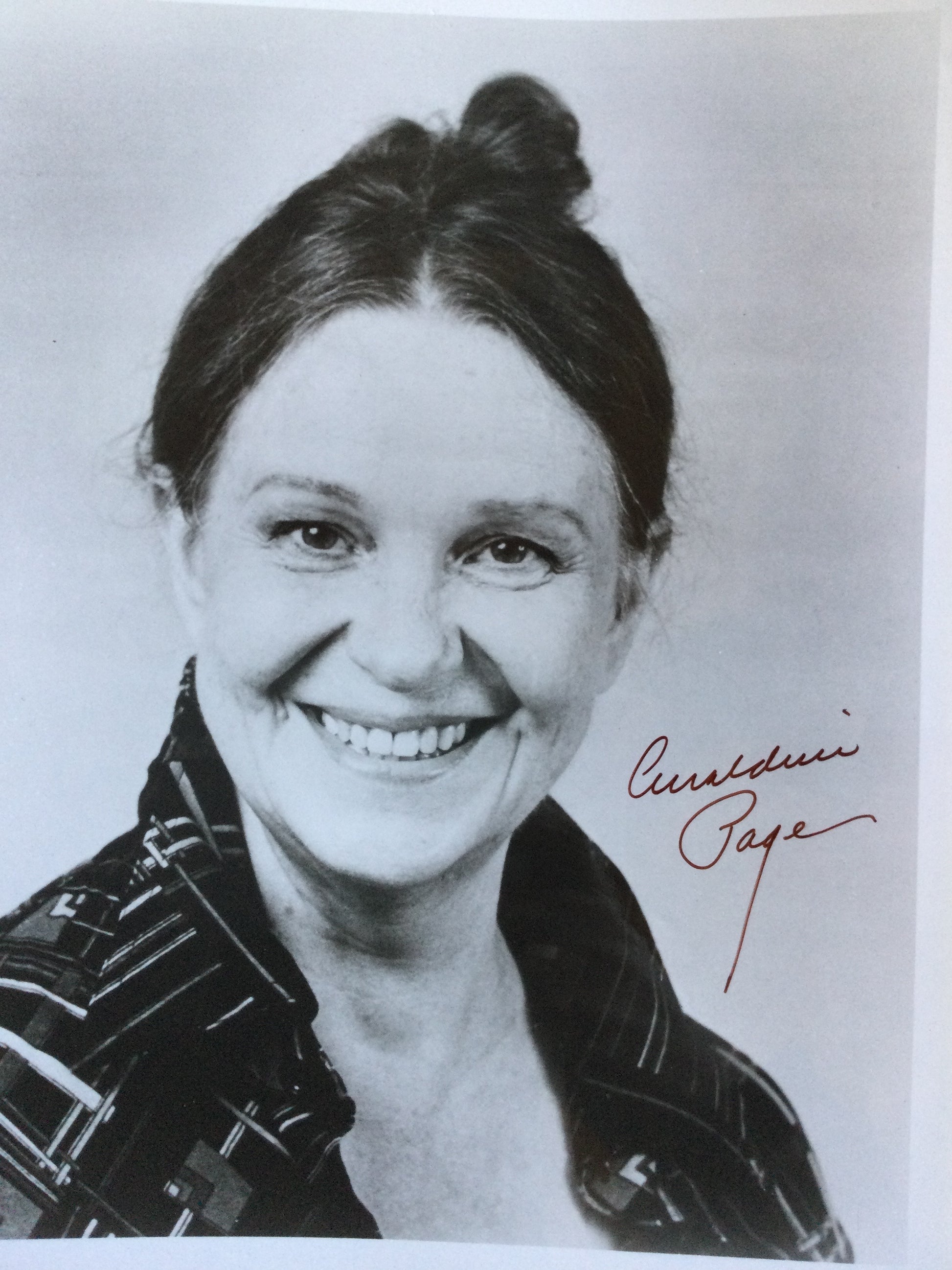 GERALDINE PAGE, autograph Williamsburg Nostalgia Fest