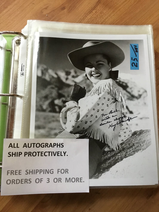 Kay Aldridge autograph