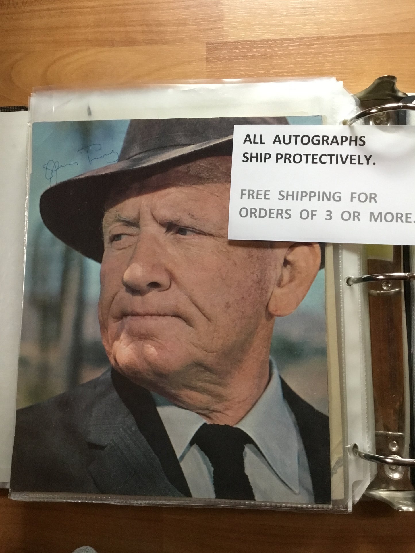 Spencer Tracy autograph