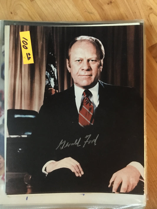 Gerald Ford, former President of the United States autograph