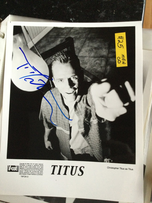 CHRISTOPHER TITUS, autograph